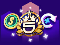 High 5 Casino logo with Sweeps coin and replay button